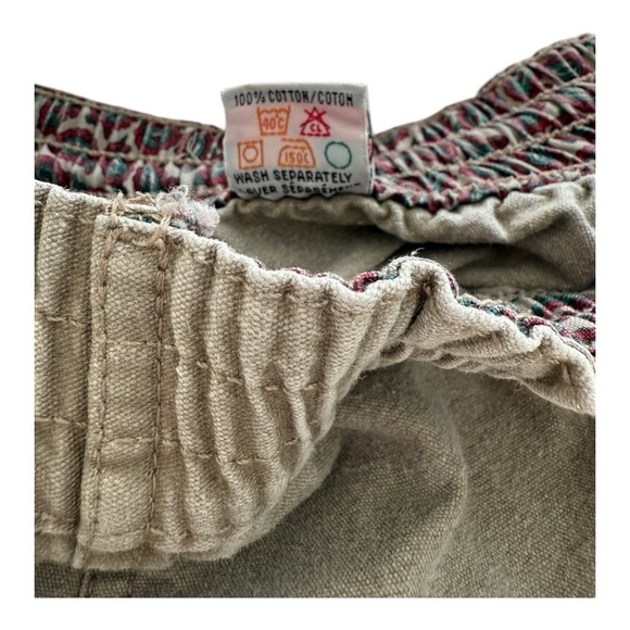 Rugged Terrain Vintage Khaki Green Drawstring Elastic Waist Shorts - Size Small - Picture 8 of 12